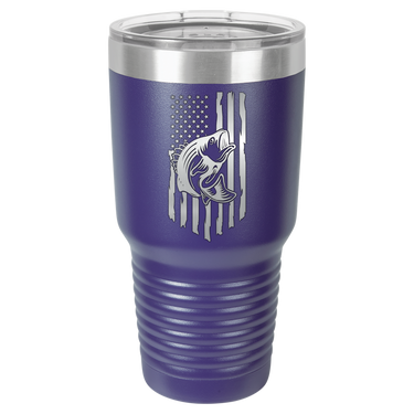 Rustic Us Flag Design Tumbler